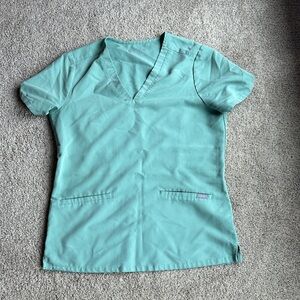 FIGS Women's V-Neck Scrub Top - Mint Green